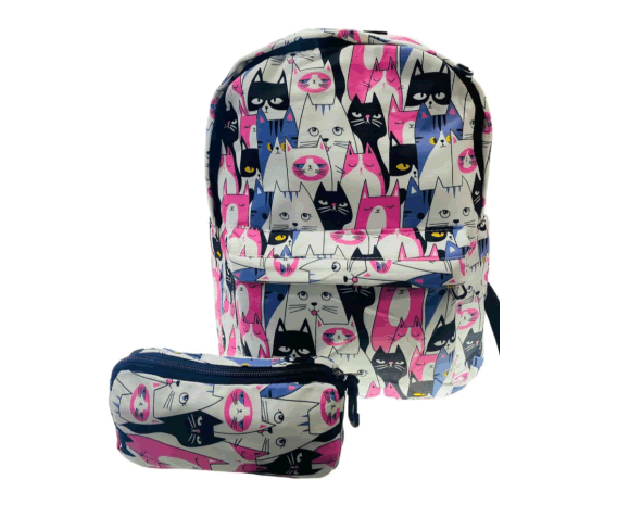 Morral Maleta Mediano Diseño Personajes Niñas Lona