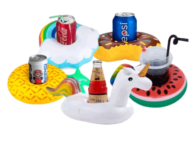 Set X6 Porta Vasos Soporte Inflable Bebidas Piscina Nuevo
