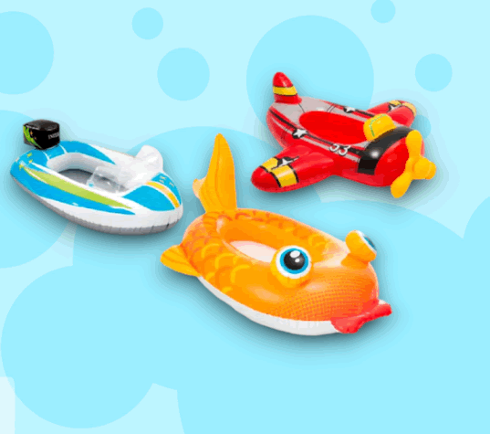 Flotador Intex 59380 Niños Carro Avión Pez Piscina Playa Nuevo