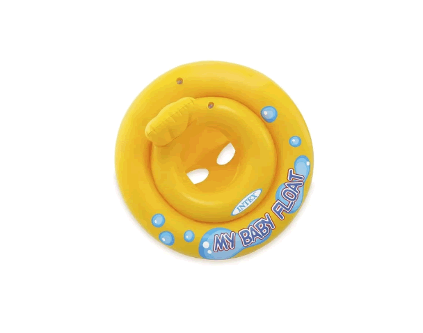 Flotador Niños Silla Bebé Aro 67cm Amarillo Piscina
