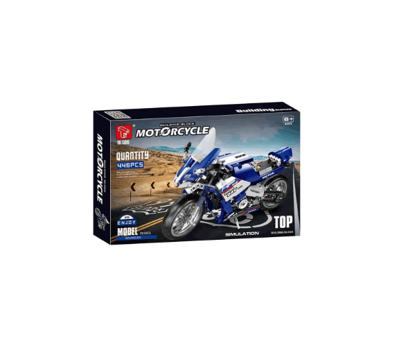 juego Arma todo Bloques Construcción Modelo Moto Deportiva 446pz T3010