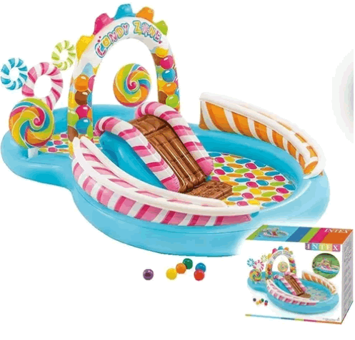 Piscina Inflable Intex 225cm Parque Acuático Candy Niños