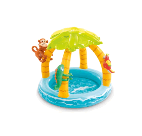 Piscina inflable Tropical Island con cubierta