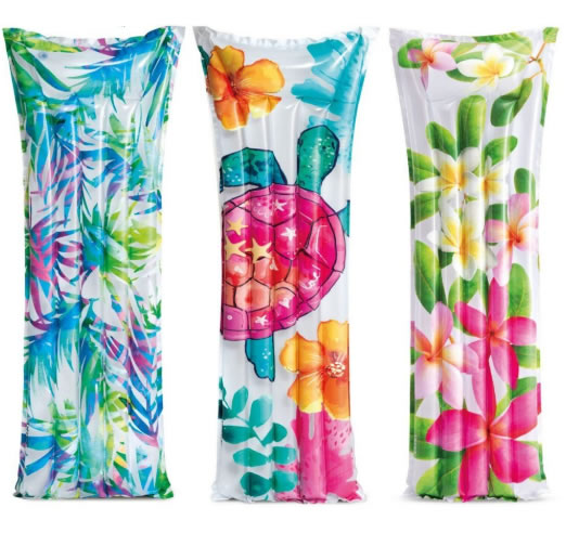 Flotador Colchoneta Estampada Intex 59720 Para Piscina y Playa