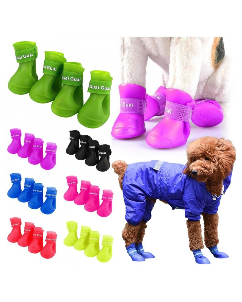 Zapatos Botas Para Perros En Silicona Talla S-M-L Goma Ergonómicos