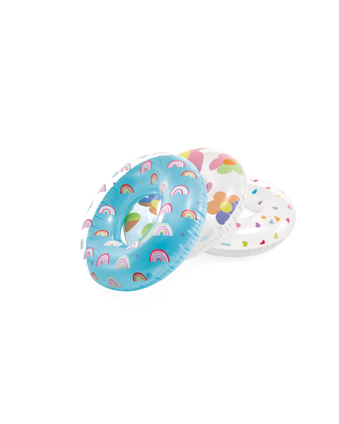 Flotador Anillo Inflable INTEX Arcoíris 81 cm