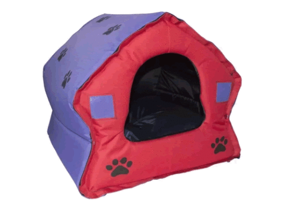 Casa Perro #3 Davivienda 3 En Lona Resistente 70x70x57