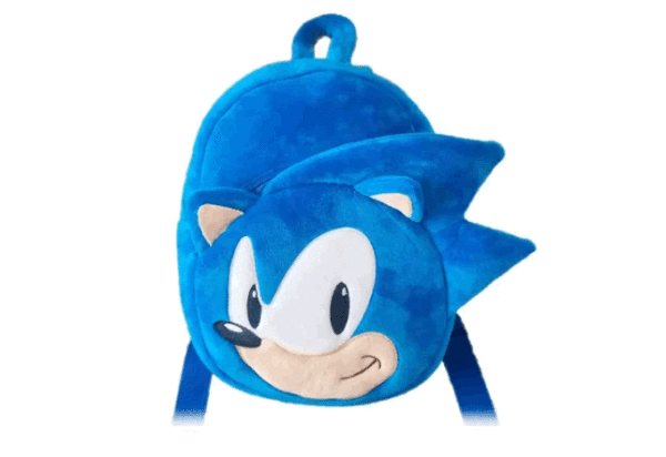 Morral Maleta Peluche Cara Sonic Boom Niños Nueva Oferta
