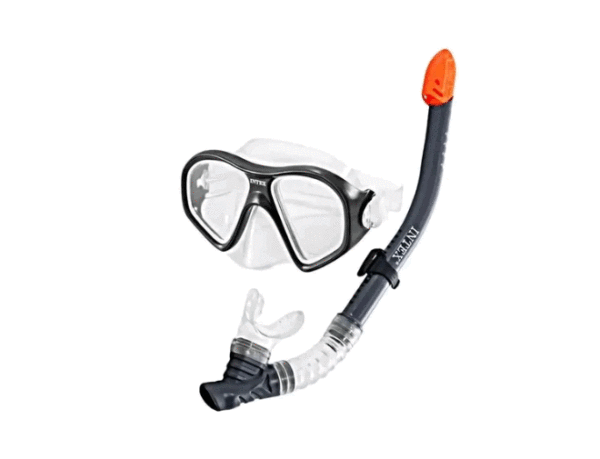 Set Buceo Careta Y Snorkel Intex 55948 Silicona Resistente