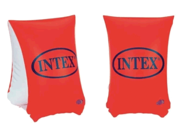 Flotador Brazo Intex Naranja 30x15cm Piscina 59641