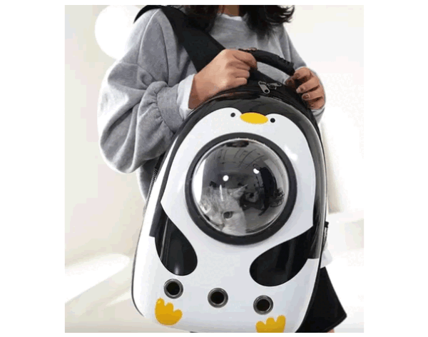 Maleta Cápsula Morral Ositos Minions Para Gato O Perro