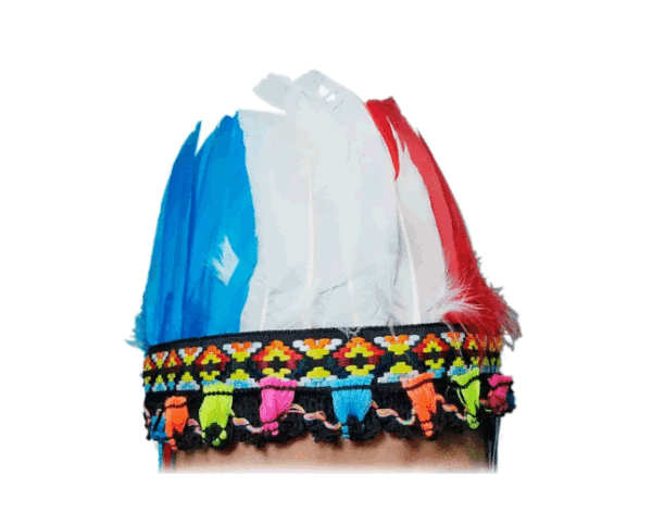Penacho Indio Plumas Diadema Sombrero Disfraz India