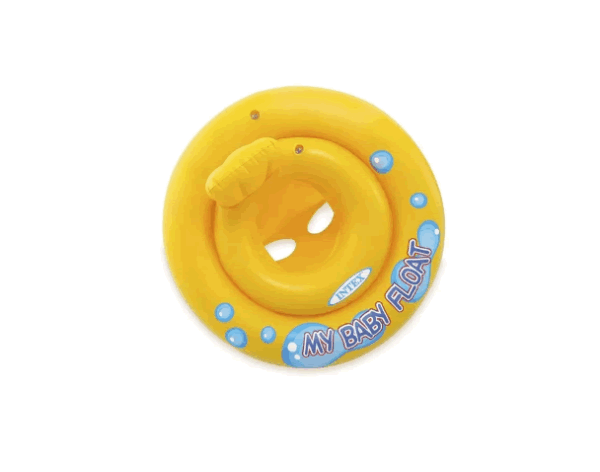 Flotador Niños Silla Bebé Aro 67cm Amarillo Piscina