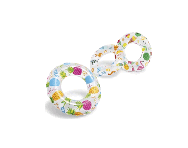 Flotador Salvavidas Inflable 51 cm Surtidos De Alberca Color Blanco