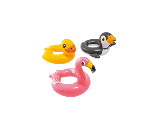Flotador Salvavidas Inflable Animales  Infantil 3-6 Años Color Negro