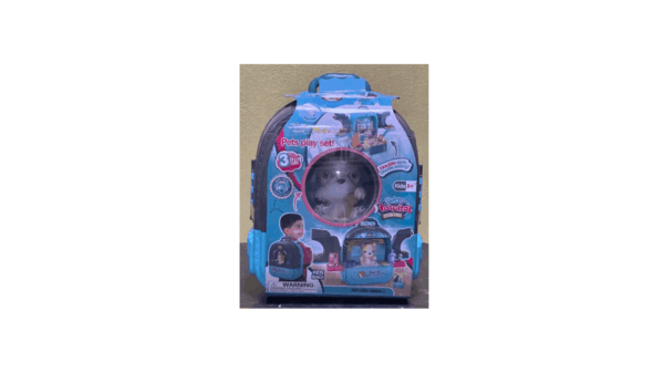 Set Cuidado D Mascotas 3 En 1 Mochila Maletín Hospital Perro