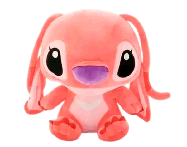 Peluche Stitch Cabezón Rosado Juguete 26cm Nuevo Oferta