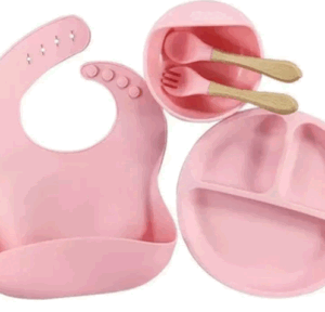 Set Vajilla Bebes Niños 6 Piezas Plato Con Divisiones
