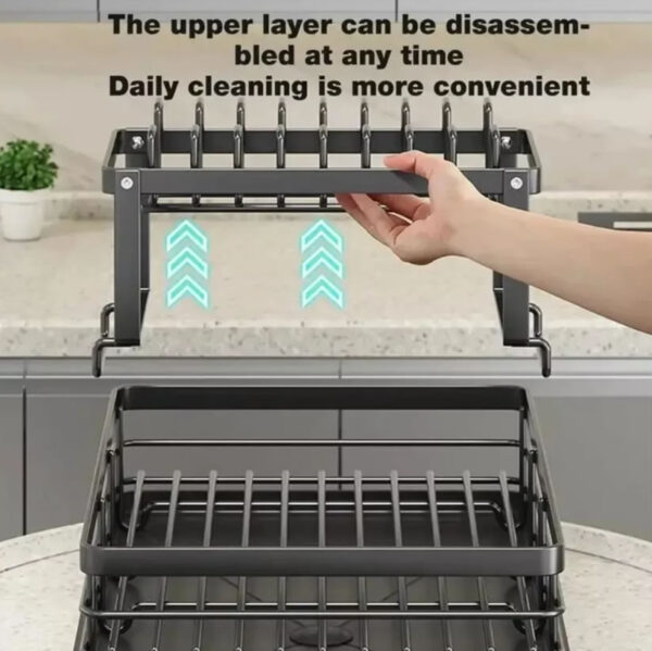 Rejilla Para Escurrir Platos, Rejilla Para Guardar Platos Organizador - Imagen 4