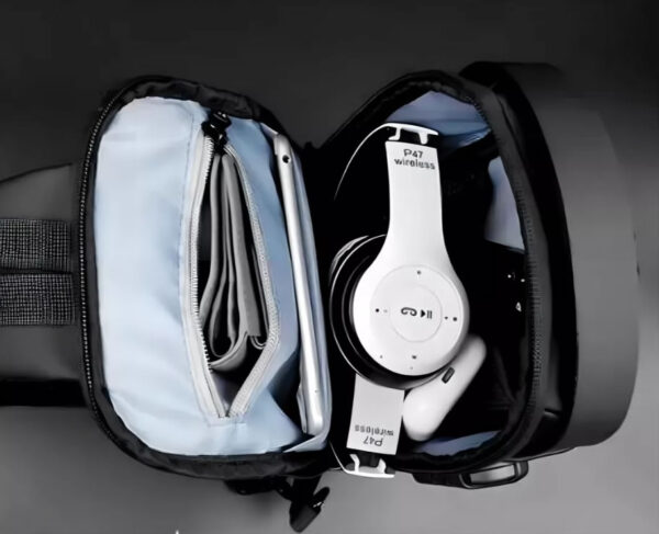Bolso Antirrobo Terciado Seguridad Maleta Morral Urbano USB - Imagen 3