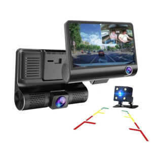 Cámara Para Carro Dvr 3 Lentes 1080p Full Hd Dash Cam 3 En 1