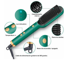 Cepillo Alisador 2 En 1 Ionico Plancha Y Cuida Tu Cabello