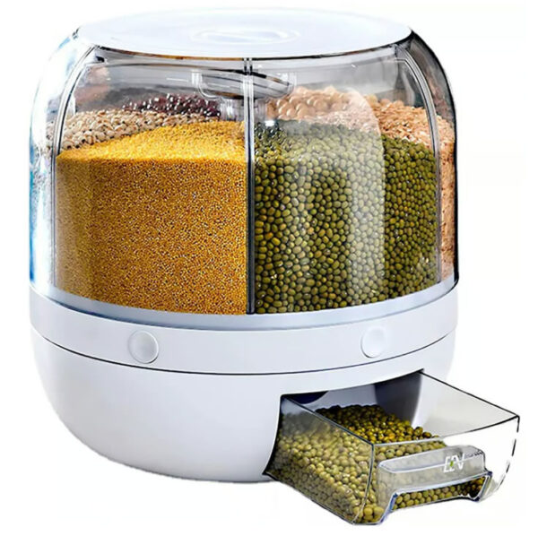 Dispensador De Alimentos Giratorio Para Granos 6 PCS Oferta