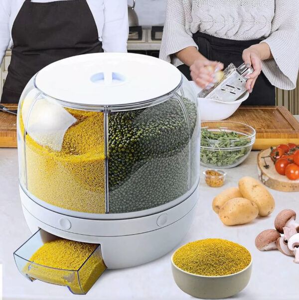 Dispensador De Alimentos Giratorio Para Granos 6 PCS Oferta - Imagen 3