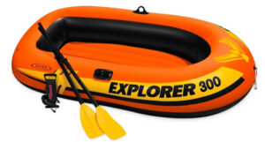 Bote Inflable Intex Canotaje Explorer 300 + Remos 3 Personas